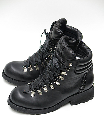 KMRii(ケムリ)Cow Leather Chrome Trecking Boots・BLK・1