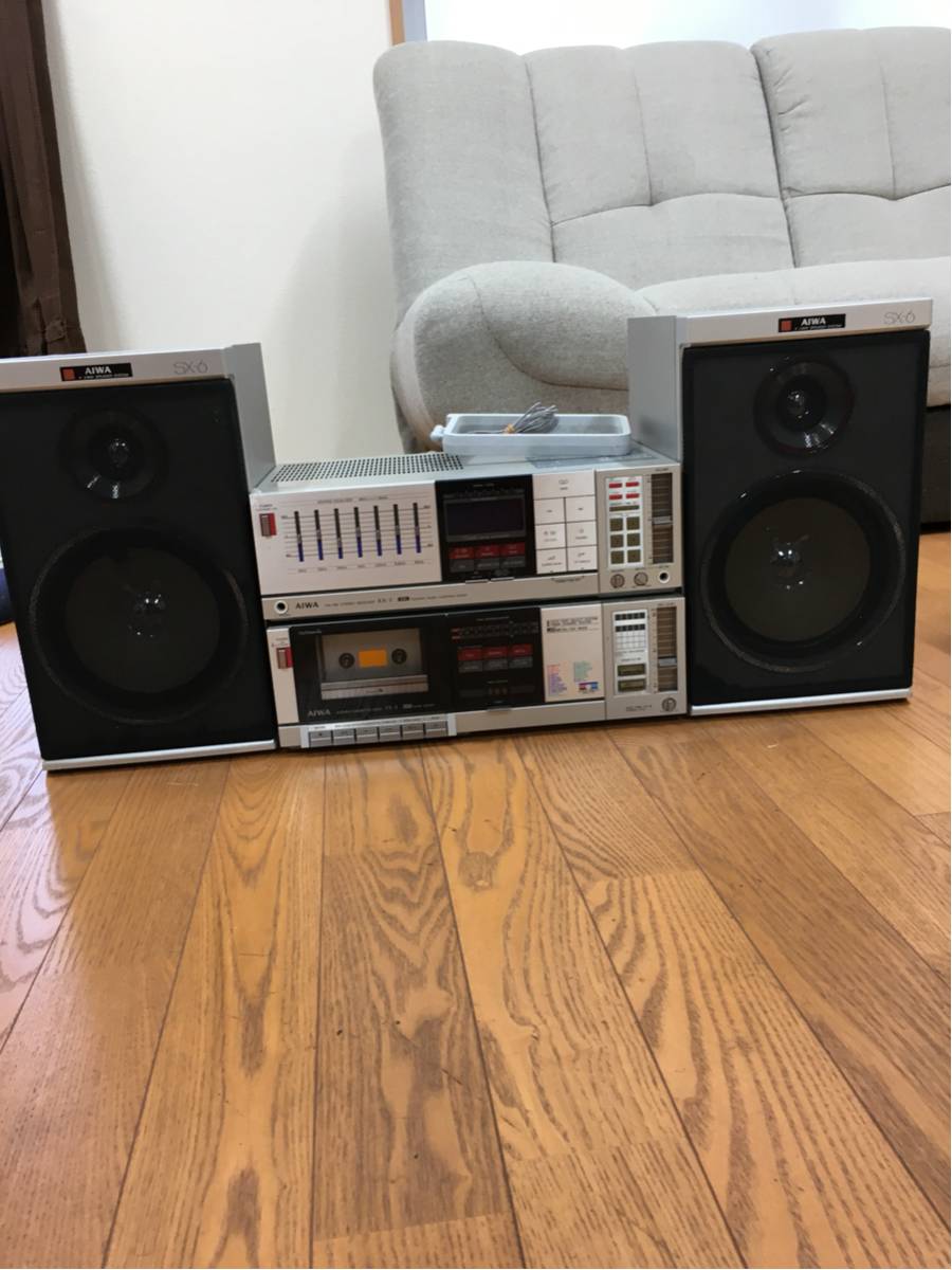 オーディオ ⑥ AIWA アイワ ステレオ カセット ラジオ コンポ RX-3 FX