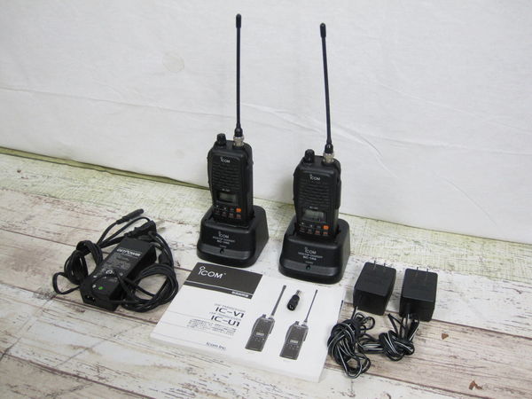 【ジャンク1円】ICOM アイコム トランシーバー IC-V1/IC-U1 144/430MHz ハイパワー7W デジタルボイス ブラック