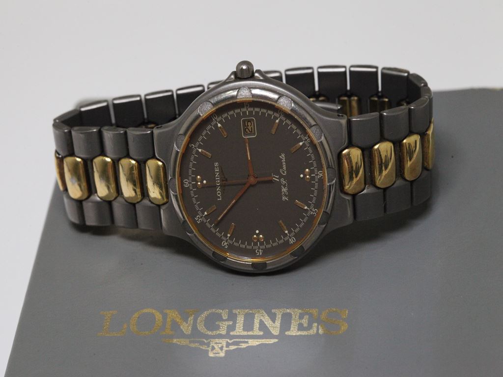 可動品【ロンジン】コンクエスト Ti V.H.P.クォーツ スイス製 チタン