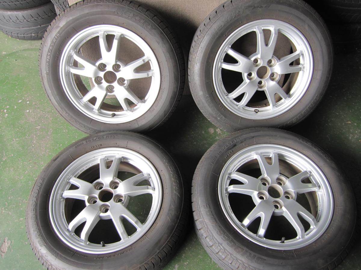 12977]トヨタ30系プリウス純正15インチアルミ！185/65R15セット 中古