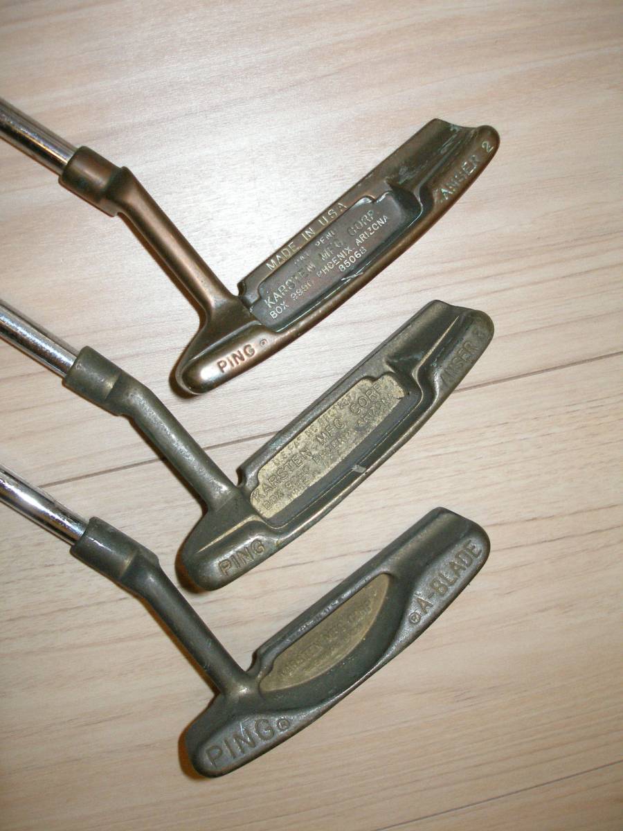 中古】PING/ピン パター3本セット☆ANSER2BeCu（アンサー2ベリリウム