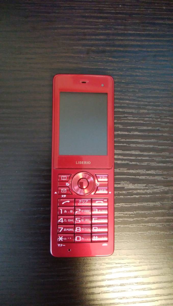 LIBERIO WX03K レッド リベリオ 京セラ PHS WILLCOM Y!mobile　ウィルコム　ワイモバイル_1