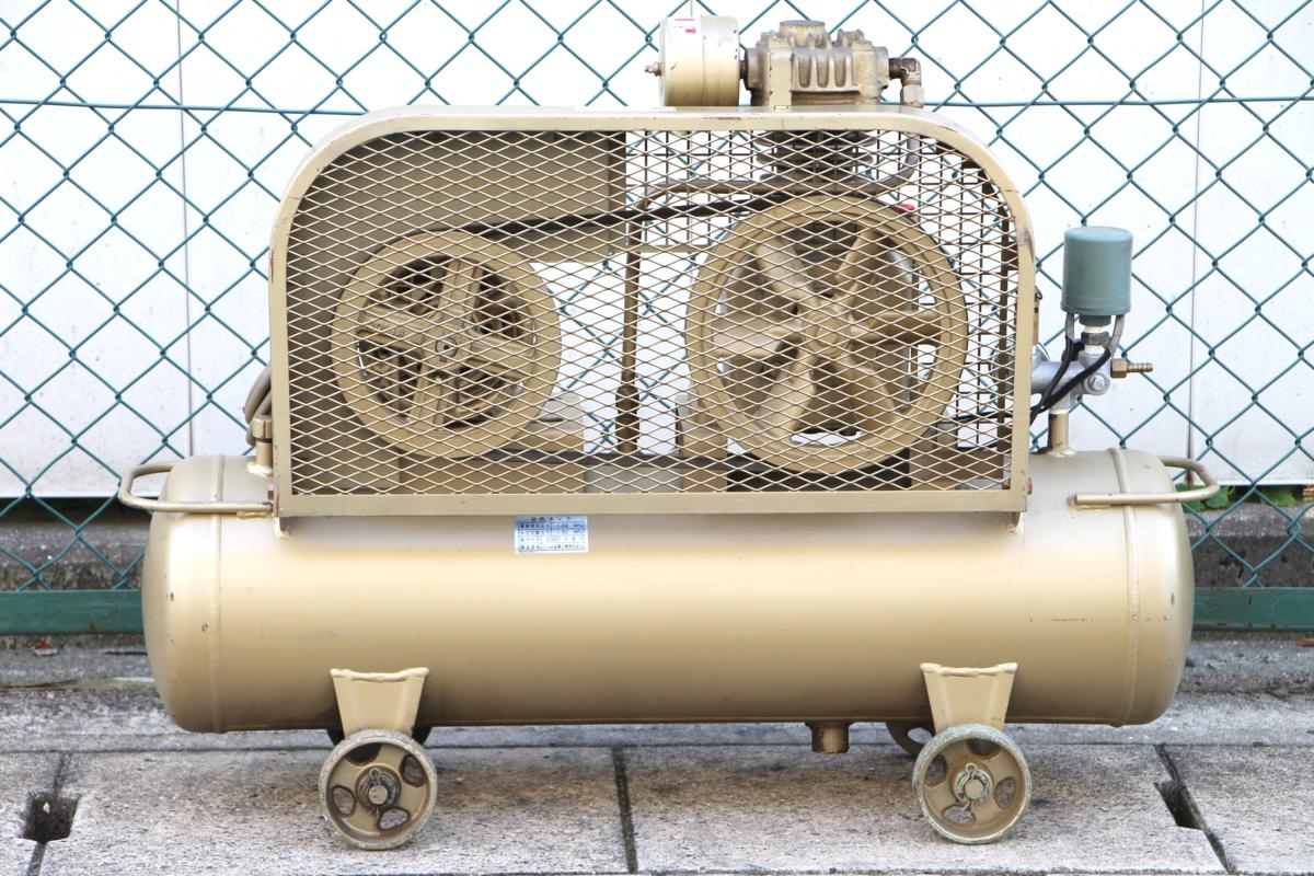 東芝 エアーコンプレッサー SP10D-7T2 0.75kw 中古 動作確認済♪50 