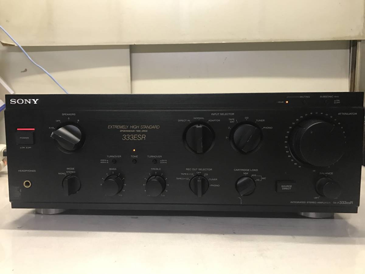 【音出し確認済ジャンク】SONY TA-F333ESR プリメインアンプ SONY TA-F333ESR プリメインアンプ ジャンク 音出し確認済ジャンクSONY