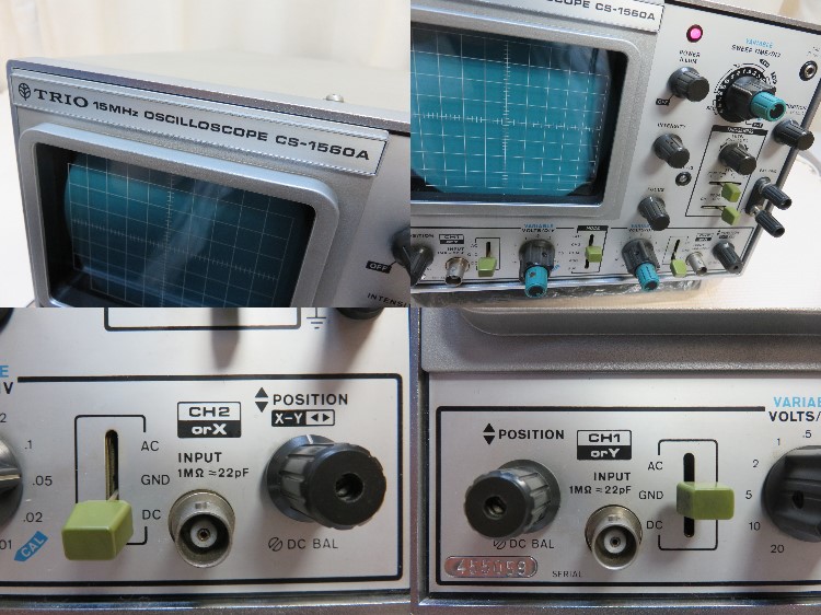 TRIO トリオ CS-1560A 15MHz オシロスコープ 現状品(アマチュア無線