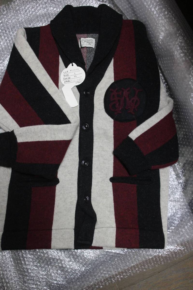 ★5 whistle　ベースボール　カーディガン　L　GLAD HAND gangsterville ギャングスタービル　グラッドハンド