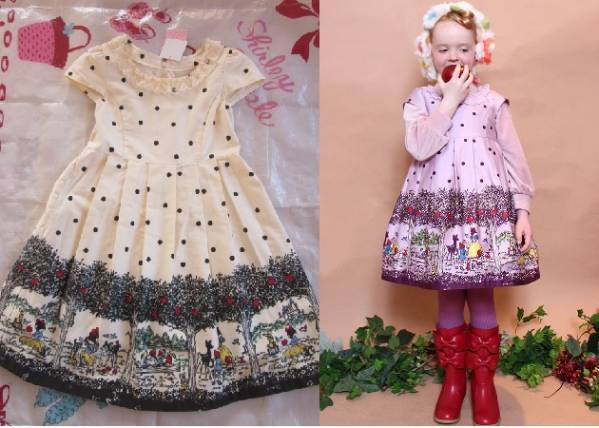 新品 シャーリーテンプル　人気完売 白雪姫 ワンピース 140 白　ディズニー　　クリスマス