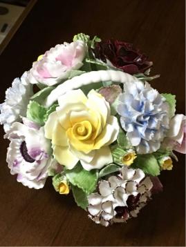 ロイヤルドルトン 陶花 置物 Royal Doulton フラワーバスケット