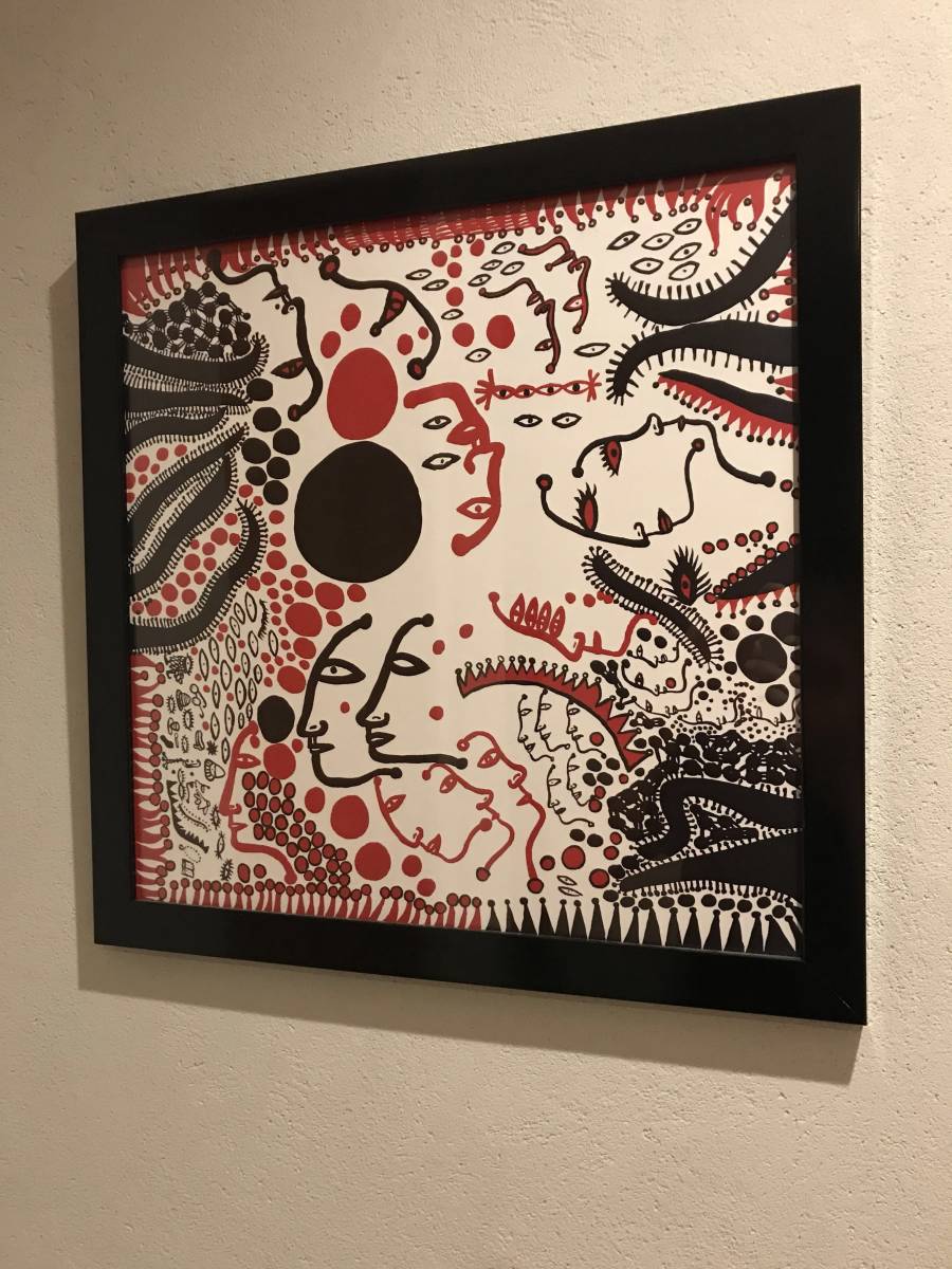 草間彌生 展示会限定ポスター 心から生命の賛美をうたい上げたい 草間彌生