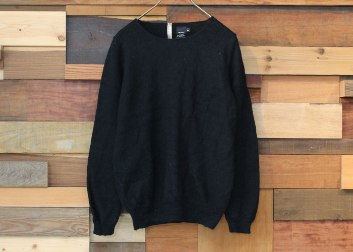 VAN DER STRAETE ヴァンダル ストラット ROUND NECK LONG SLEEVE アルパカ 混 ニット ブラック サイズ S