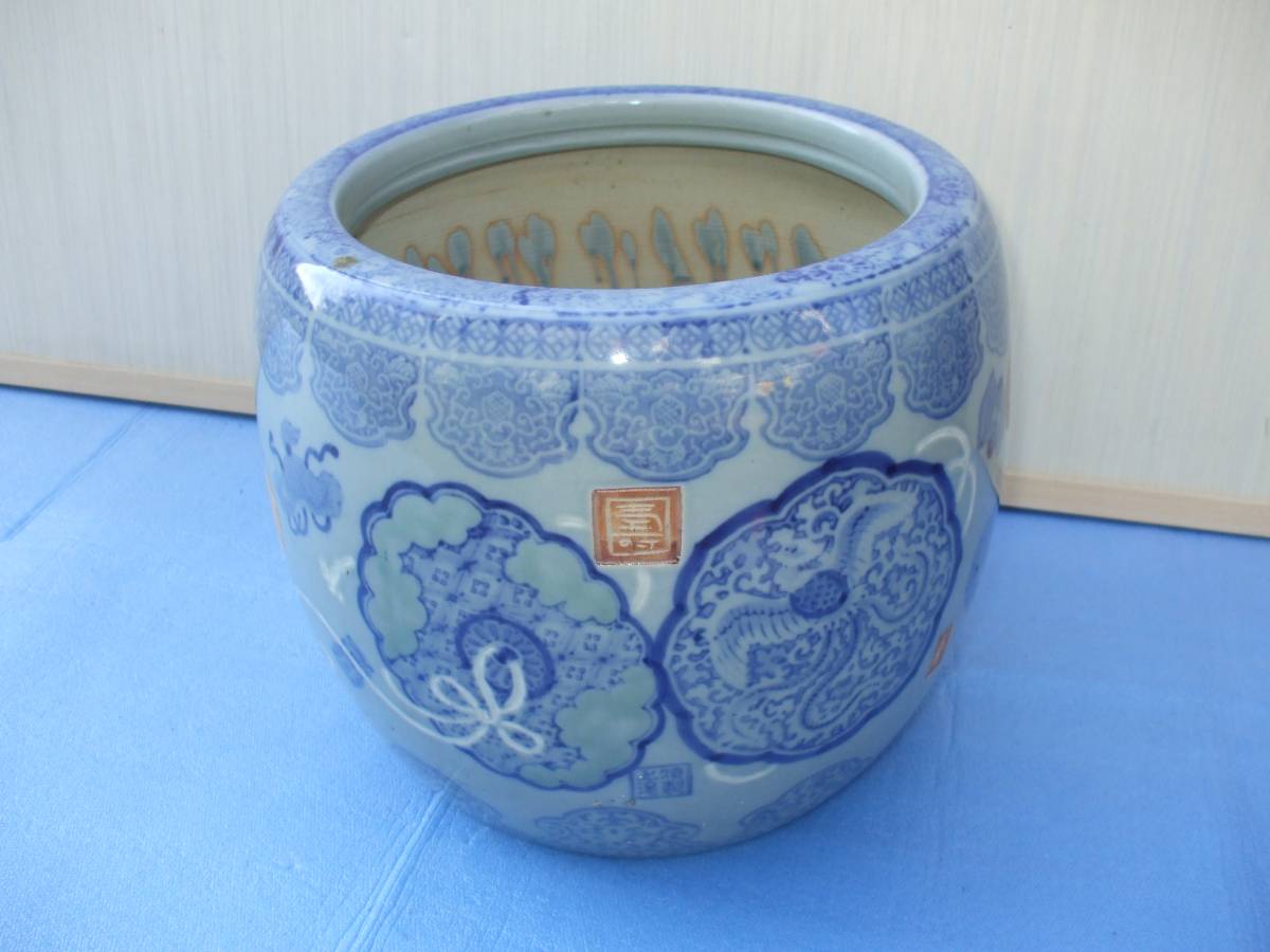 明治時代頃の火鉢　【検索用・鉄瓶・囲炉裏・自在鉤・伊万里・九谷・茶釜・茶道具】