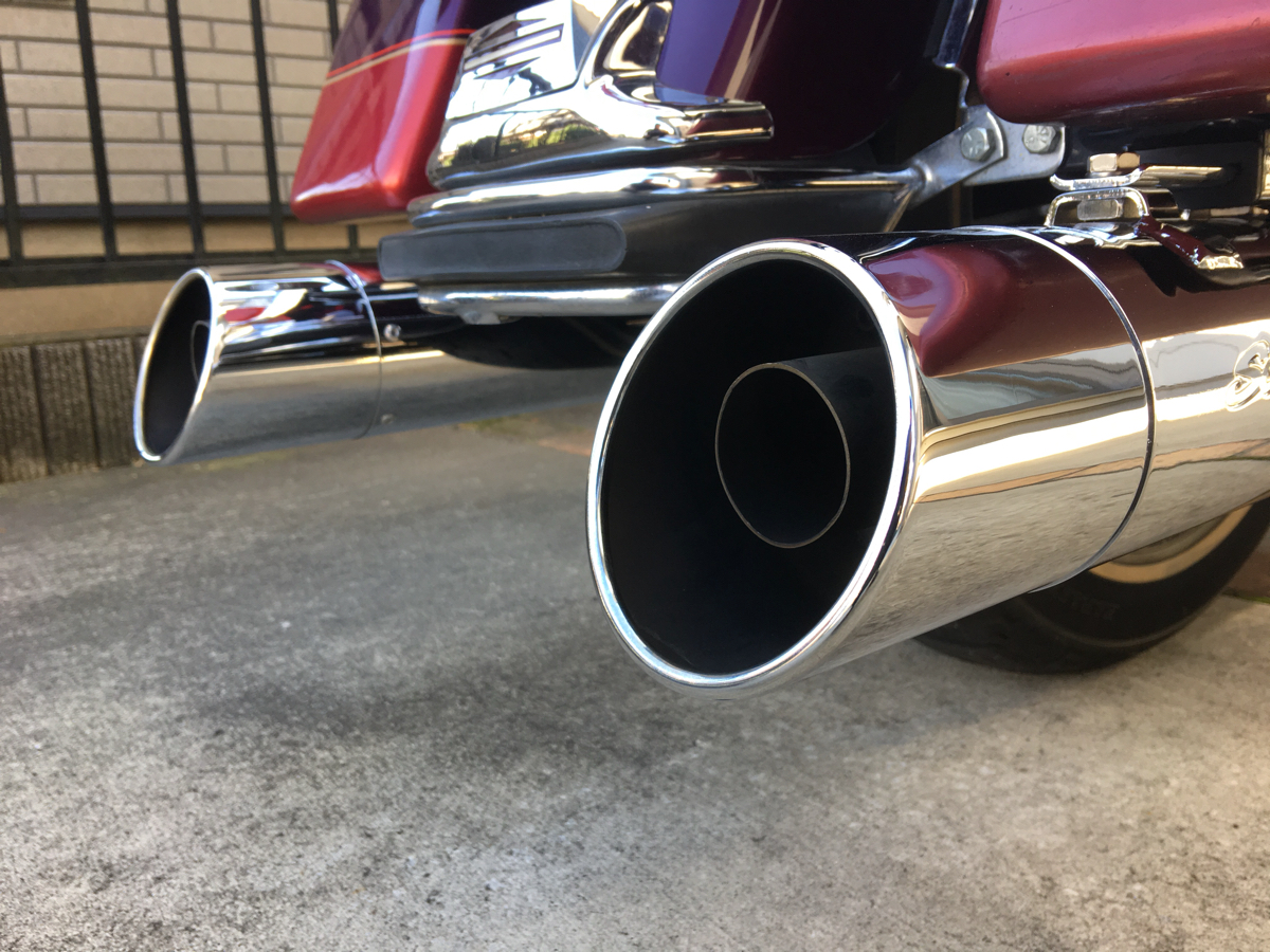 希少☆スクリーミングイーグルスラッシュアップ !4インチクローム!ツーリング！ツアラー！