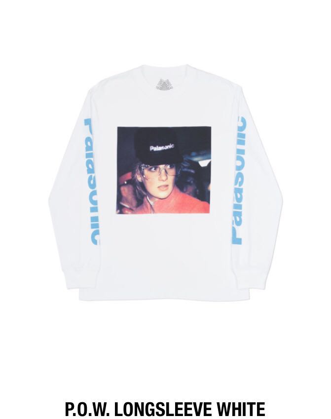 新品未使用】PALACE SKATEBOARDS パレス ロンT 白 ダイアナ PALASONIC
