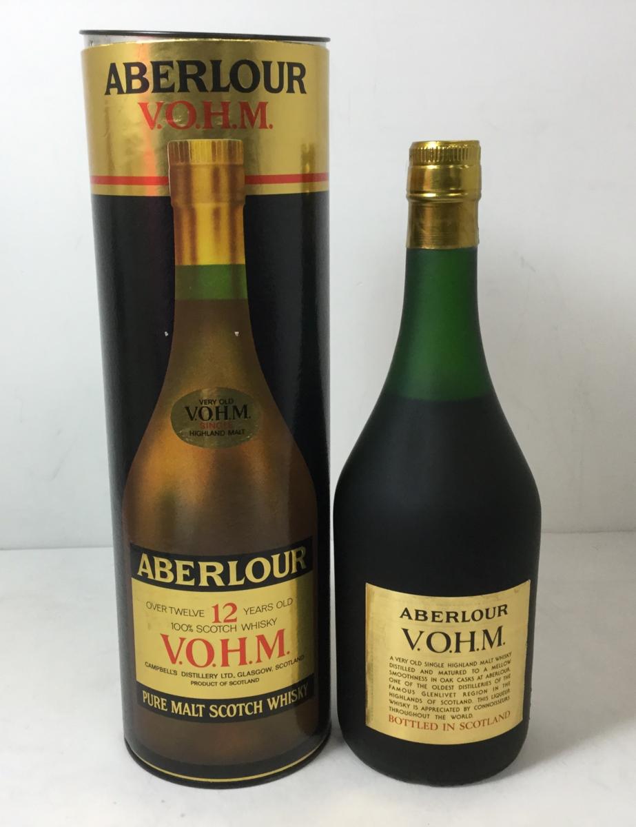 古酒☆ABERLOUR/アベラワー 12年 V.O.H.M.☆箱付き 未開栓 O54589