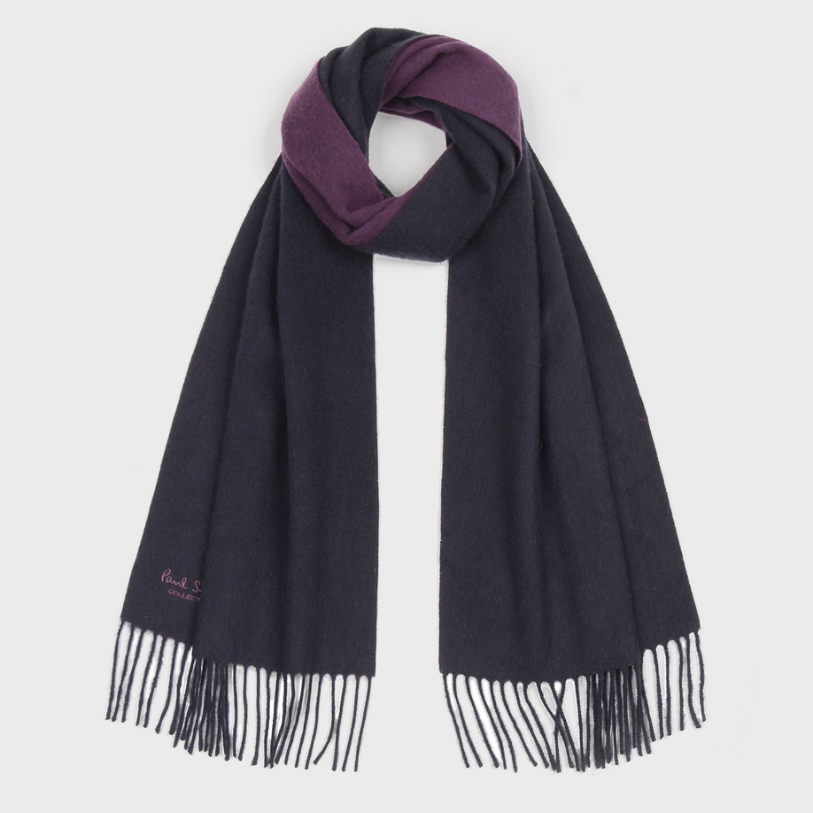 新品 英国製 Paul Smith カシミア リバーシブルマフラー（ポールスミス ストール