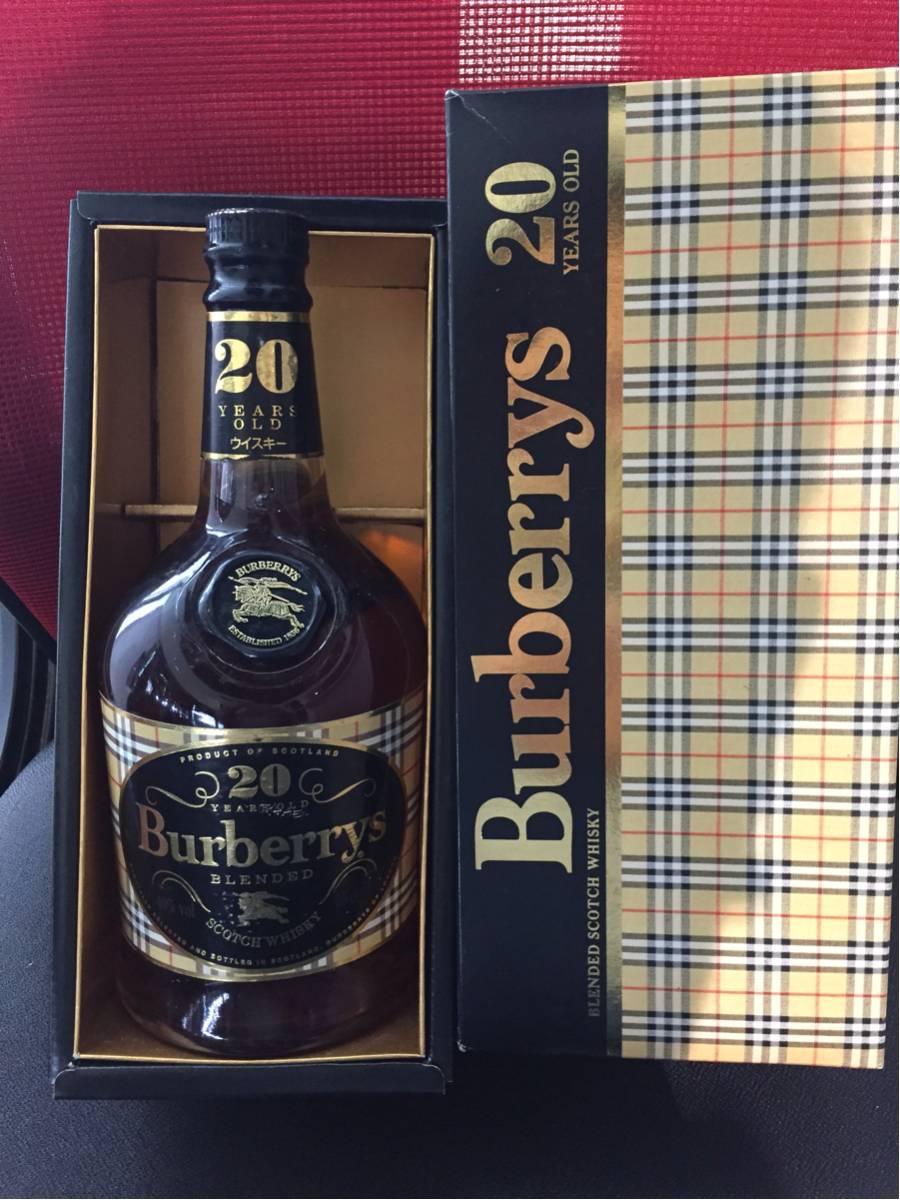 飲料・酒 Burberry's バーバリー 20年 ウイスキー 700ml 箱
