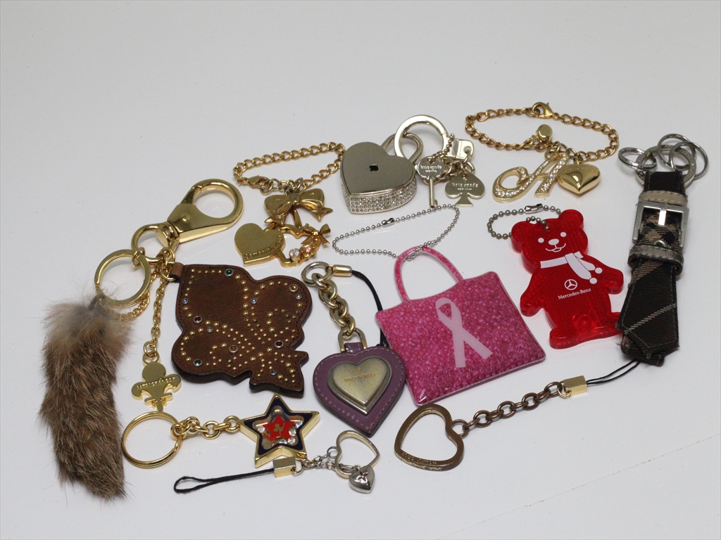 正規まとめ　11点【ルイヴィトン/ドルガバ/バーバリー等】キーホルダー　チャーム　ストラップ等　11点まとめて　b616_1