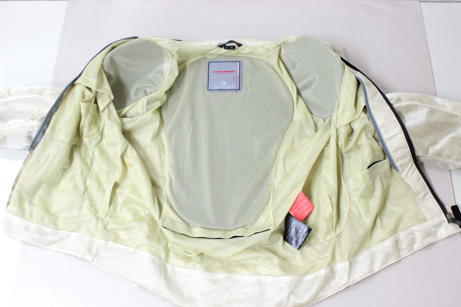 ■KOMINE■ 美品★ コミネ ライディングメッシュジャケット・レジェンド（07-014）ゴールド XLサイズ 定価13，500円