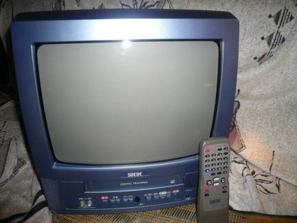 ブラウン管 テレビデオ 14インチ VHS観賞用 SUEDE VC-14AE1(A) 2004年