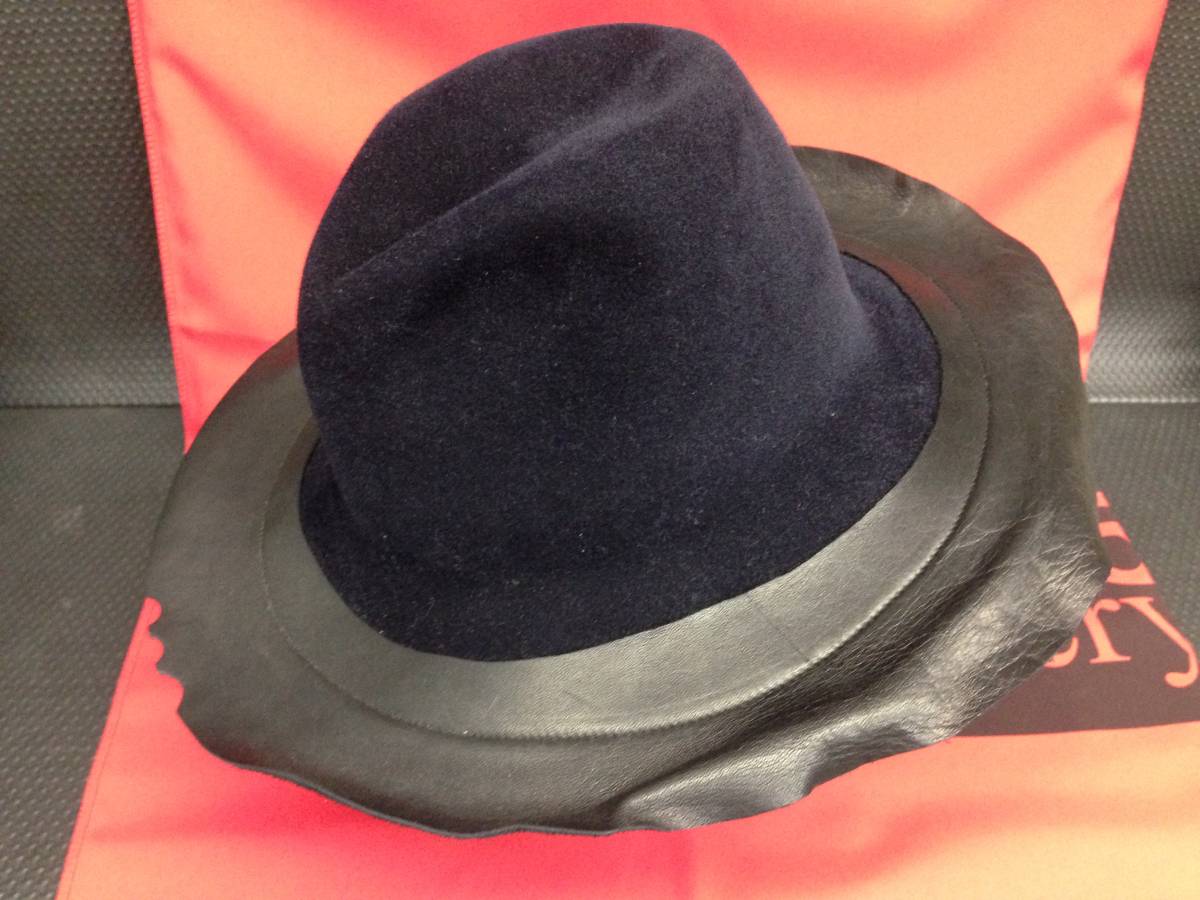 KIJIMA TAKAYUKI 5525gallery UNITED ARROWS ＆ SONS ラビットファー レザー 切替 ハット 14206-CPD キジマタカユキ ユナイテッドアローズ