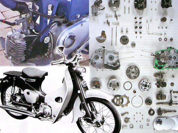 ホンダ スーパーカブ C100 (1958年) (プラモデル) スーパーカブ C100