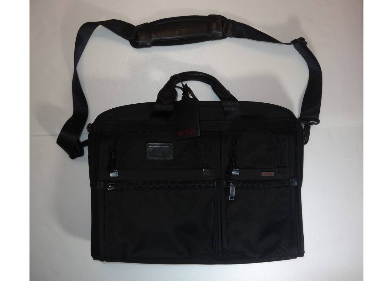【美品✨TUMI 】ALPHAアルファ26114DH 2wayビジネスバッグ Tumi Alpha 2 Expandable Laptop Briefcase Nylon Black 26114DH MSRP