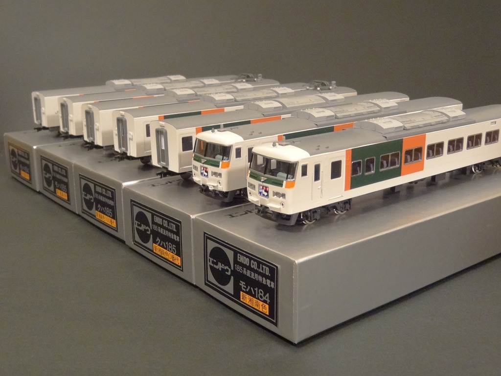 ■最新ロット■エンドウ真鍮製 メーカー完成品■JR東日本 185系 新湘南色 正規 7両編成 踊り子、草津、あかぎ 等に■入手困難、貴重品■_2