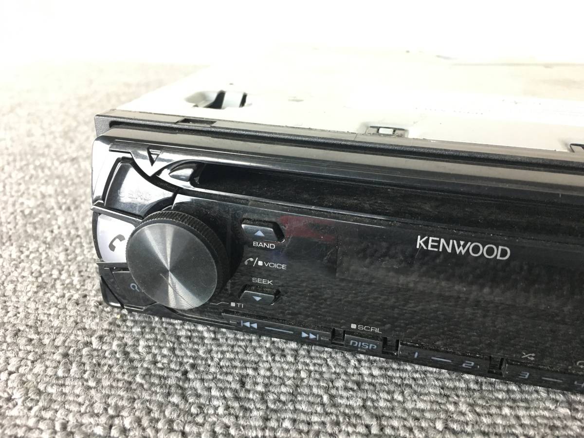 動作OK KENWOOD U300BT 1DIN Bluetooth CD USB AUX AM/FM ケンウッド 