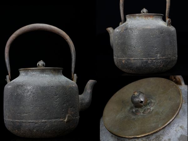 ■ 寒雉十二代 宮崎彦九郎　阿弥陀堂形鉄瓶 ■　　/ 6 安之介金寿亀文敬典南部砂鉄盛久仁左衛梅泉照房銀瓶萬治立徳