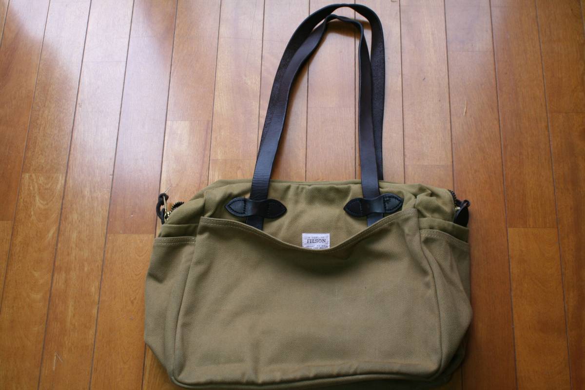 フィルソン トートバッグ FILSON キャンバス Tote Bag ジッパー バッグ 