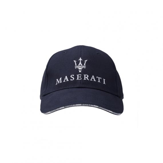 個人★マセラティ MASERATI 限定 ブラック ブルー 帽子 キャップ ロゴ★イタリア製 正規品 オフィシャルプロダクト★現品一点のみ★メンズ