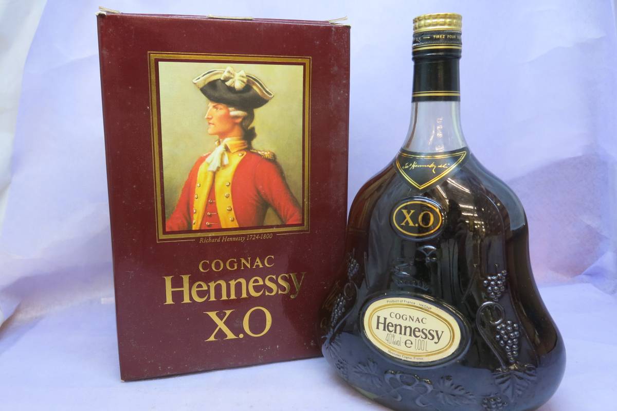 飲料・酒 Hennessy XO エクストラオールドコニャック 1Lギフトボックス入り