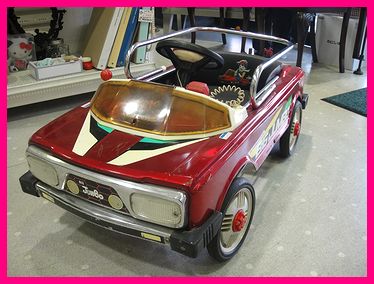 8102T ワールド WORLD 昭和レトロ 乗用 4輪ペダルカー JUMBO 赤の入札