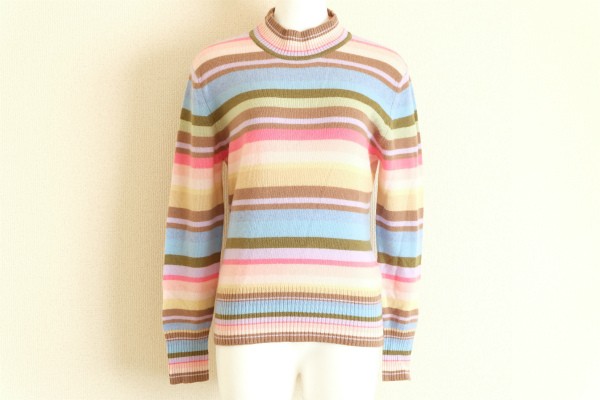 Schonpan カシミア タートル ニット カラフル ボーダー セーター クリックポストok Mサイズ 売買されたオークション情報 Yahooの商品情報をアーカイブ公開 オークファン Aucfan Com