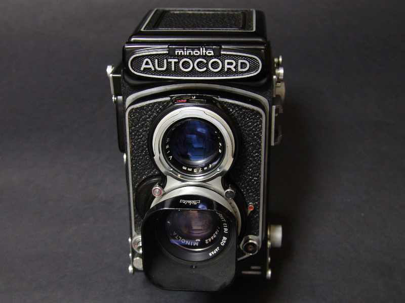 Rokkor Minolta Autocord Camera 75mm f⁄3.5 TLR III Film + Lens CDS 3.5⁄