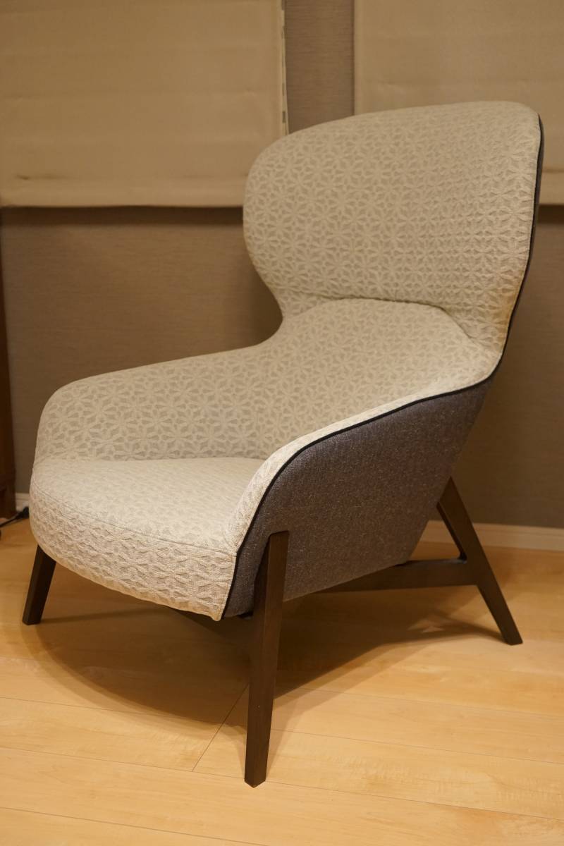 展示品　arflex アルフレックスGIULIO（ジュリオ） W790 ラウンジチェア グレーベージュ_1