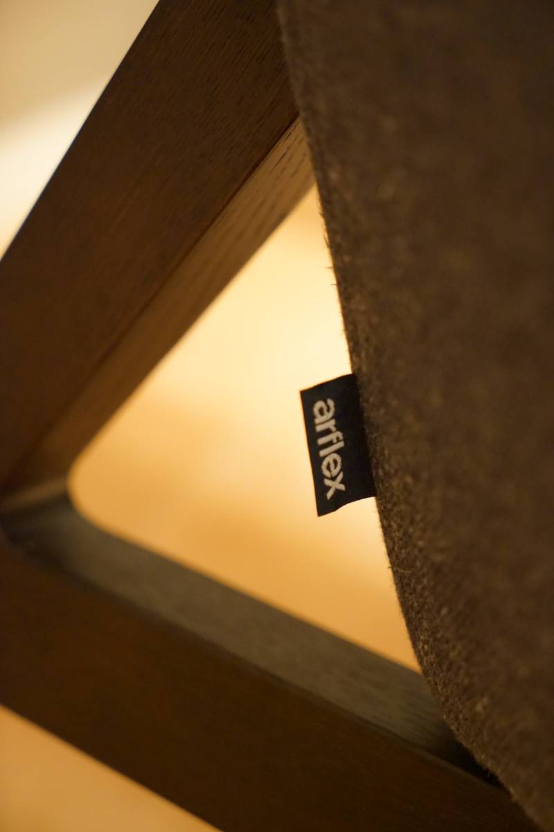 展示品　arflex アルフレックスGIULIO（ジュリオ） W790 ラウンジチェア グレーベージュ_3