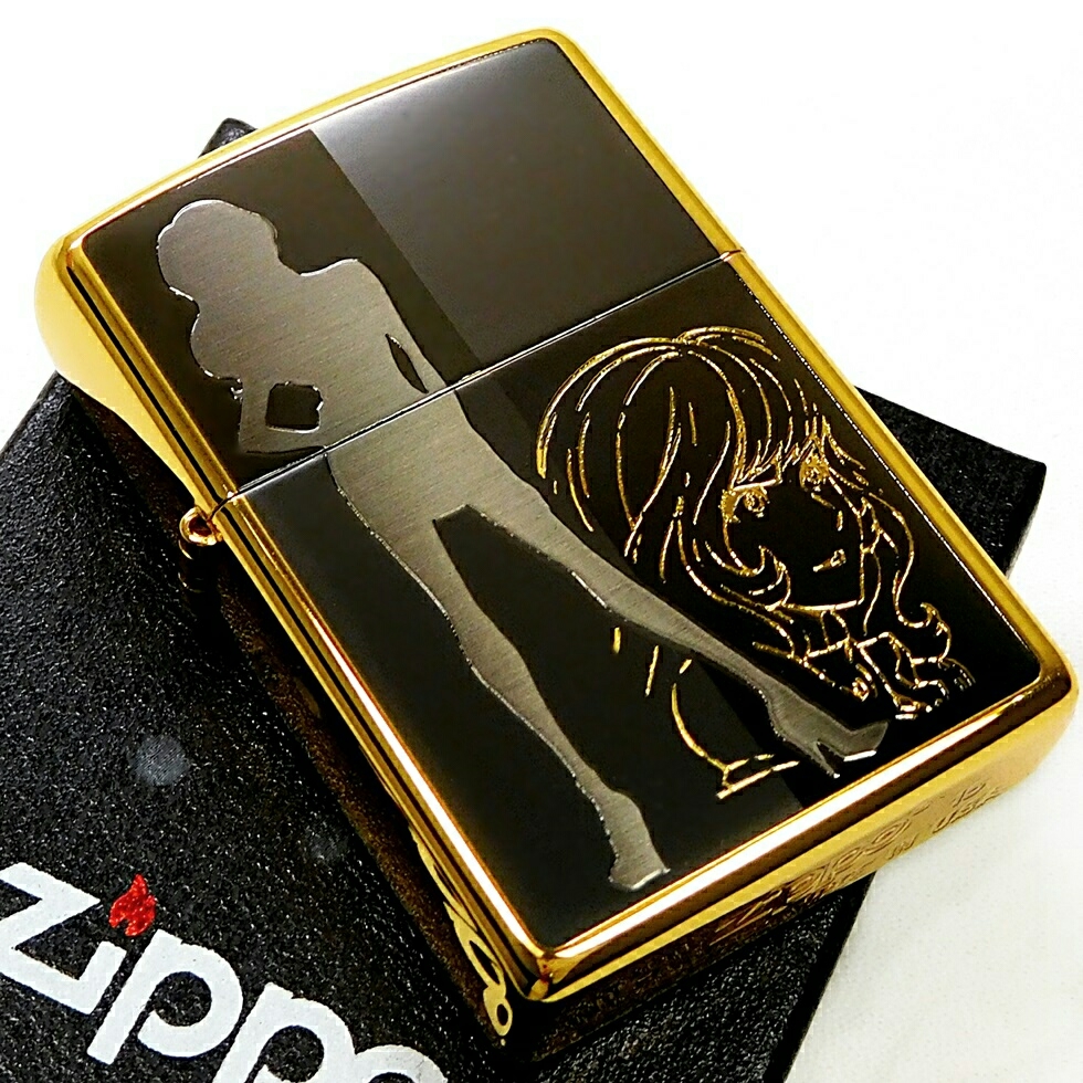 1スタ：zippo：ルパン三世：廃盤：希少：トリプルシルエット：不二子