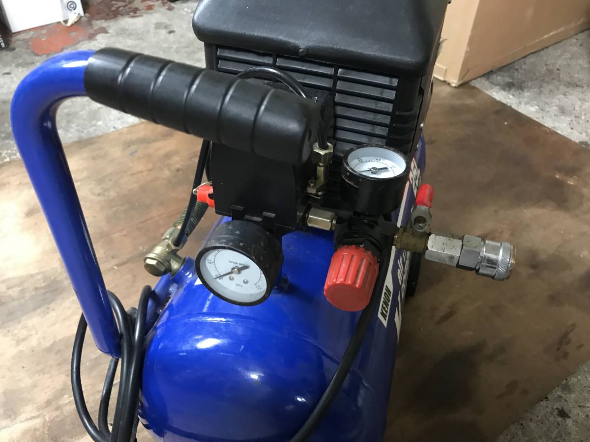 値下 KENOH エアーコンプレッサー K-1525 27635 25L 1.1Kw 1.5HP