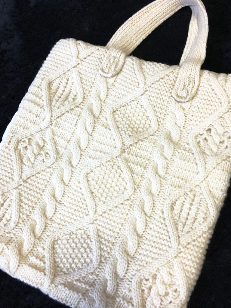 コムデギャルソン トリコ wool トートバッグ フィッシャーマン ケーブル編み cotton 美品 マルジェラ ドリスヴァンノッテン ライダースにも