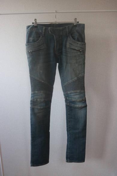 ☆名作☆ BALMAIN HOMME/バルマン スーパーストレッチ バイカーデニム 