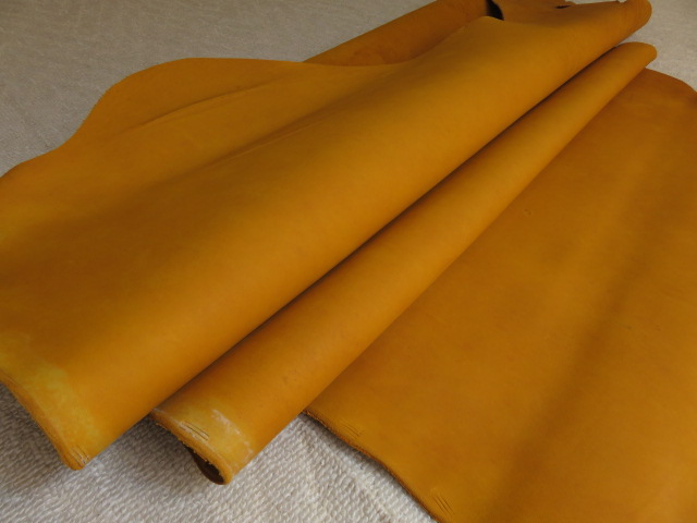 SALE★２０９デシ★グローブレザー　マスタード♪