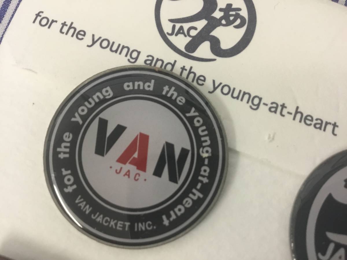 額装品！完売 限定 VAN JAC ヴァン ヂャケット ピンバッジ 5個セット 丸VANピンバッチあります。入手困難！/ Kent SCENE アイビー トラッド