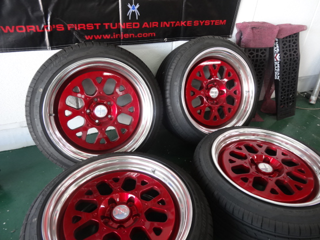 売り切り！最落無！work seeker GX A DISK 18×9.5+38×2本 18×10J+30×2