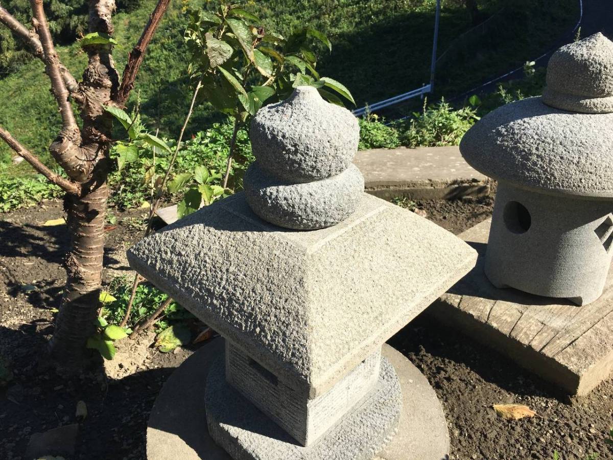 大得価，新品 □出雲石灯籠・来待石灯籠『 置灯籠 1尺