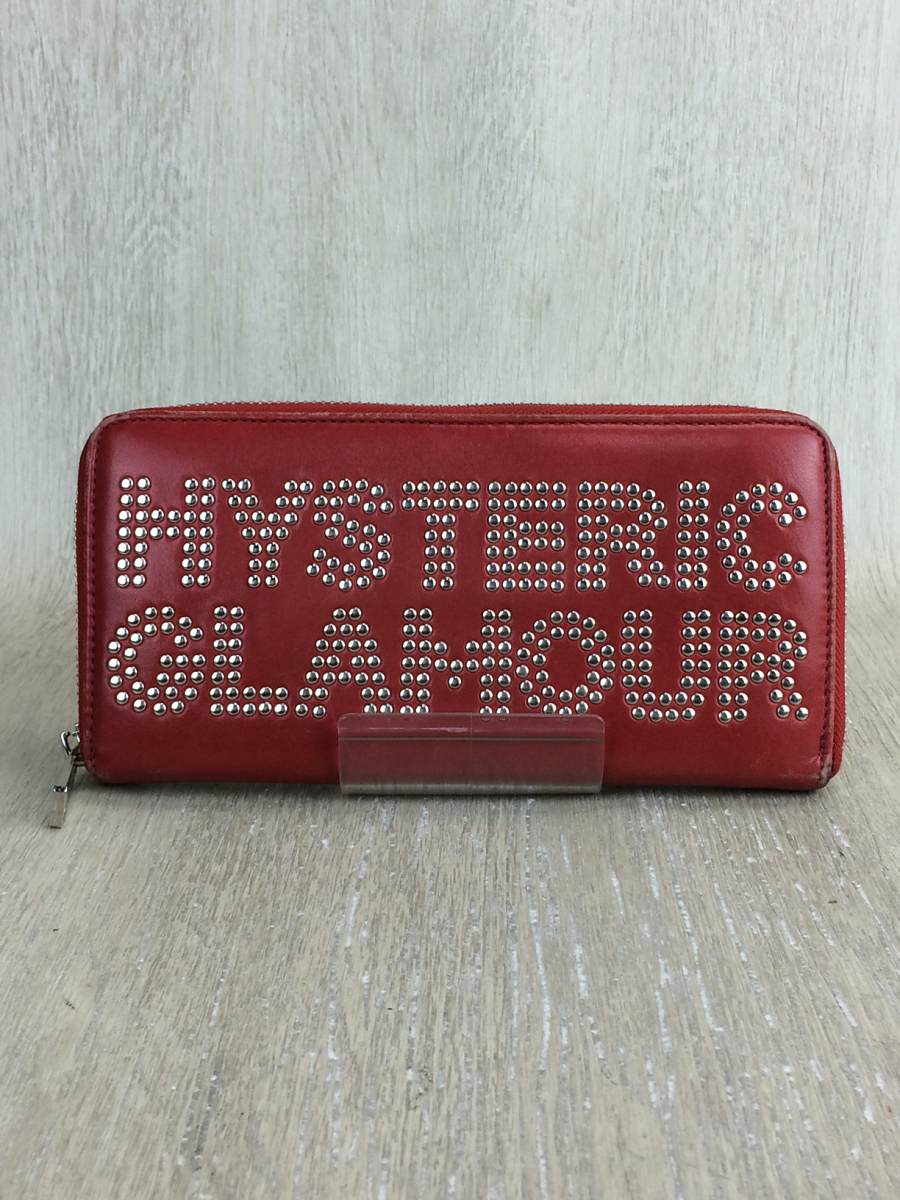 HYSTERIC GLAMOUR◆長財布/レザー/RED