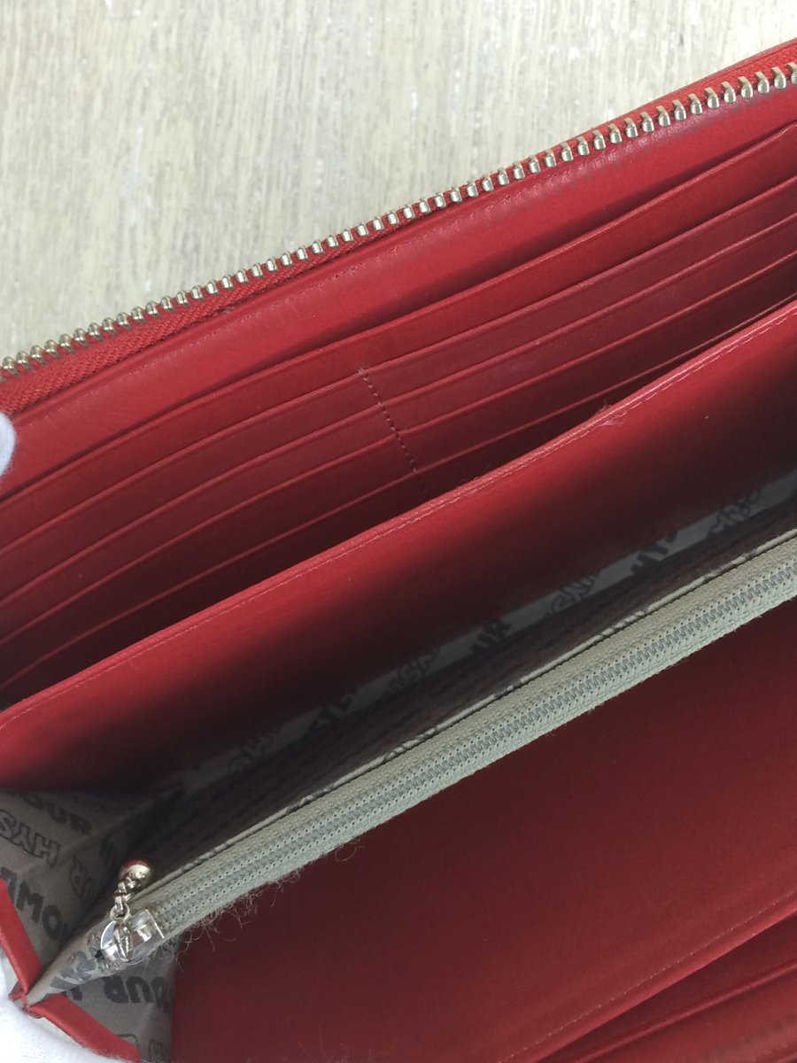 HYSTERIC GLAMOUR◆長財布/レザー/RED