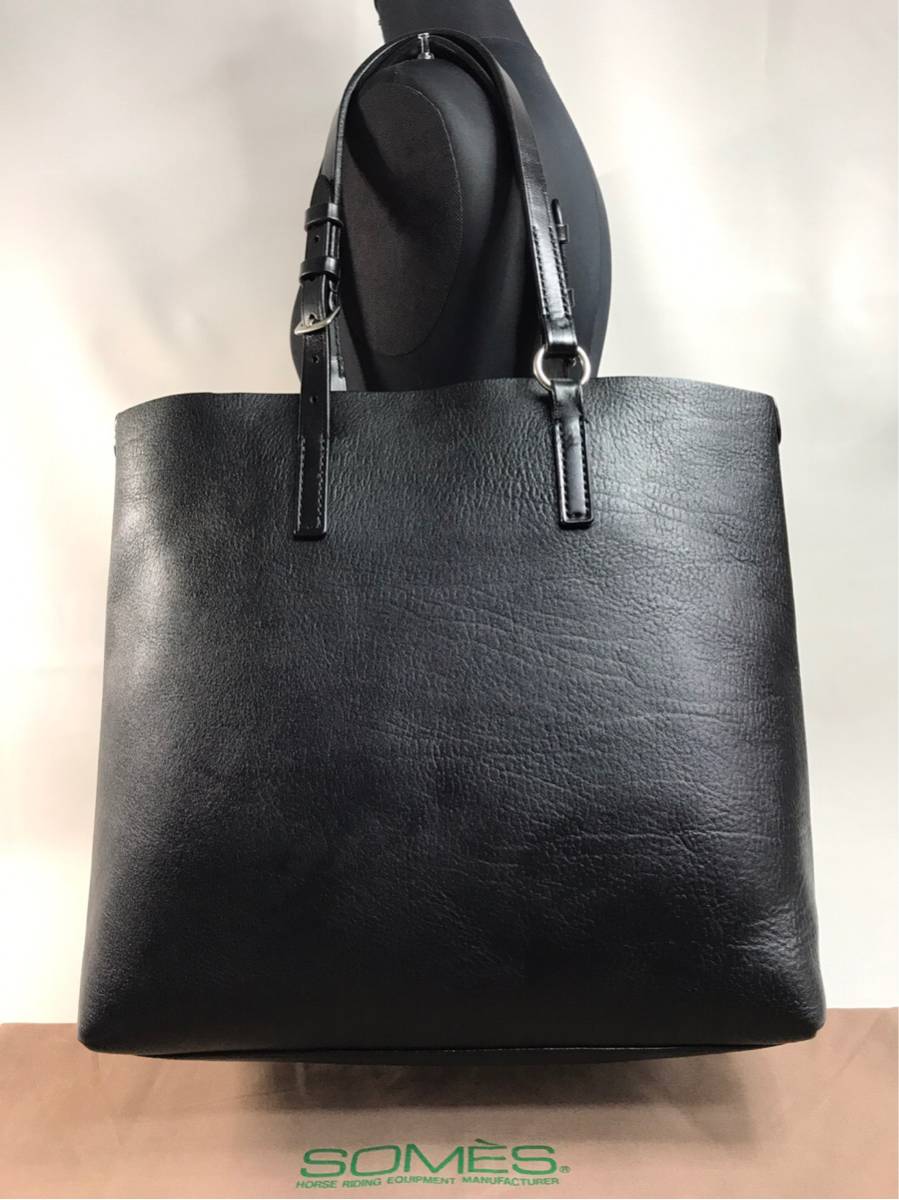 ソメスサドル （２８）大きめ本革ビシネストート（使用回数３回 美品）※持ち手にて肩掛け可能です ※サイズ横４２㎝縦３６㎝マチ１６㎝