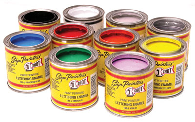 1shot ピンストライプ用エナメル塗料 レタリングブラック 199L